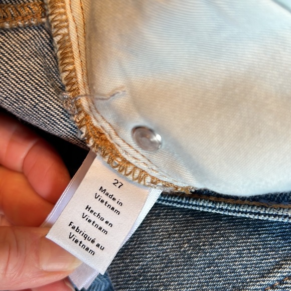 NWT AG HALE Piper High Waist Skinny Cut Hem Embroidered Jean Size 27 - Picture 6 of 13